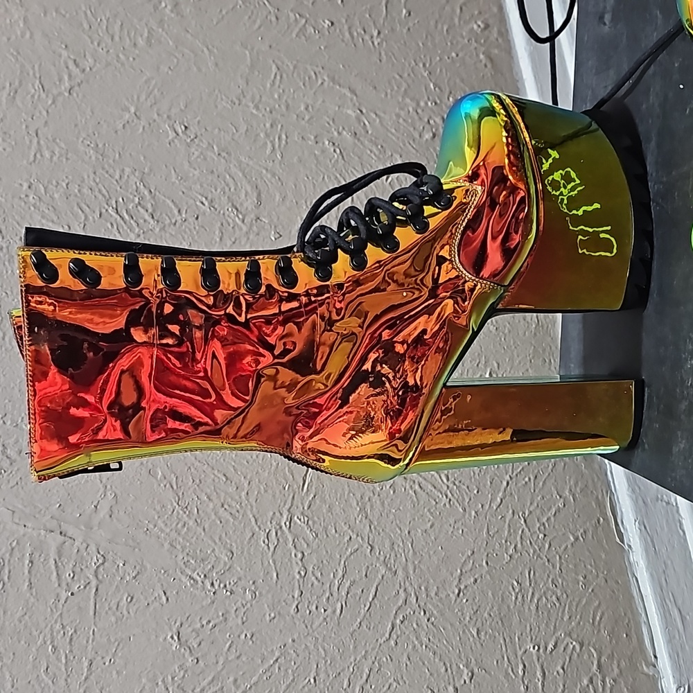 Club Exx Gold Holographic Traitor Boots